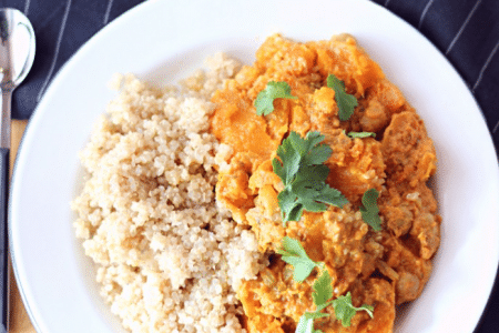 curry végétarien et quinoa