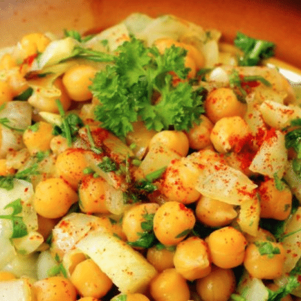 pois chiches et tomates au cumin