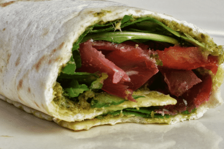 Wrap ricotta jambon de Parme