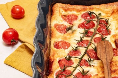 clafoutis aux tomates cerises