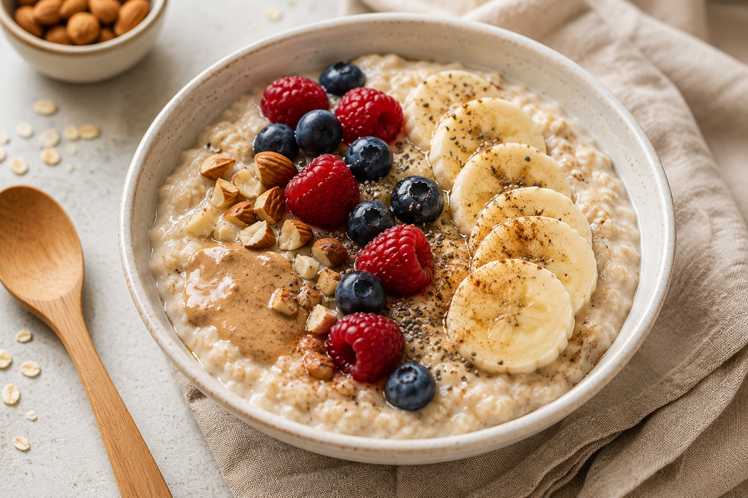 Porridge crémeux aux flocons d’avoine