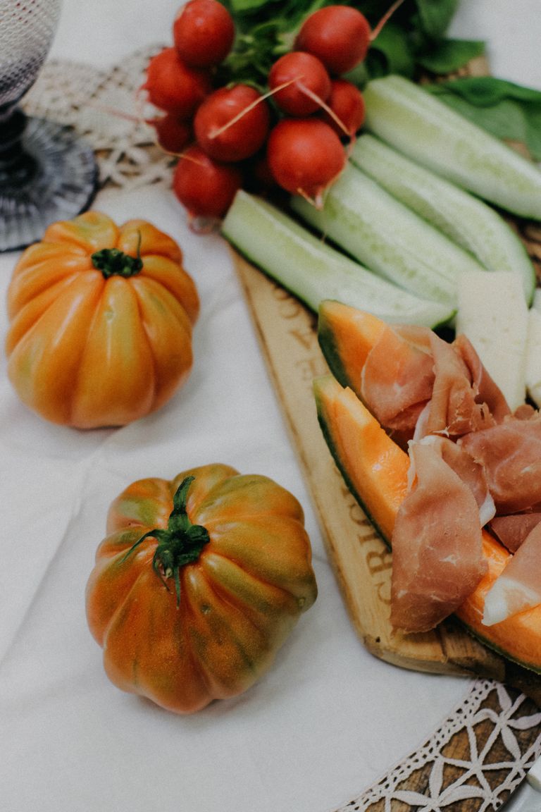 Meat with Fruits and Vegetables